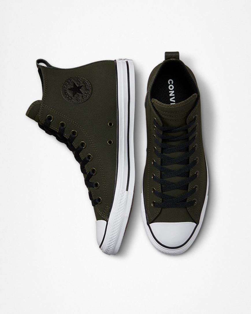 Tenisky Vysoke Converse Chuck Taylor All Star TecTuff Damske Olivovo Zelená Zelene Biele Čierne | SK CAI5114